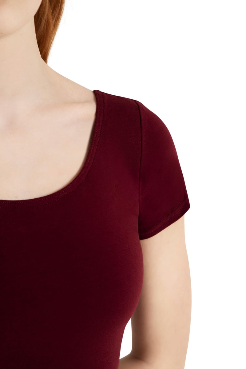 Capezio ليوتارد قصير الأكمام الكلاسيكي للنساء من كابيزيو، بورغندي، متوسط - Image 3